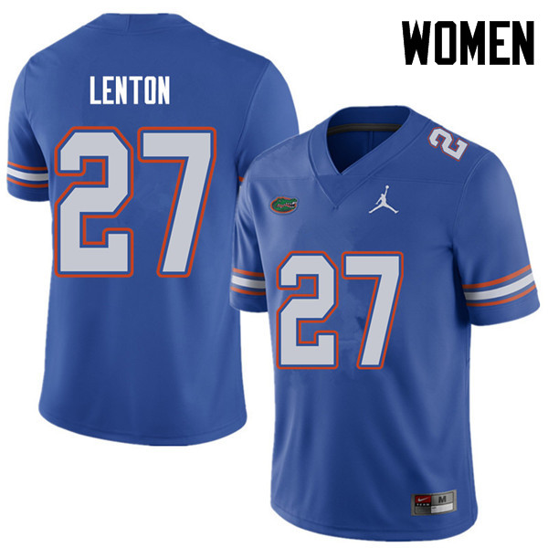 Jordan Brand Women #27 Quincy Lenton Florida Gators College Football Jerseys Sale-Royal - Click Image to Close